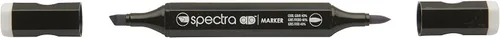 Miniatura 10 de AD Marker Chartpak Spectra, Tri-Nib y cepillo de doble punta, blanco antiguo, 1 cada uno (S092AD)