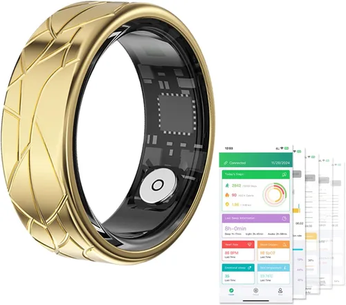 Anillo inteligente, rastreador de actividad física para mujeres y hombres, contador de pasos, frecuencia cardíaca, oxígeno en sangre, calorías y