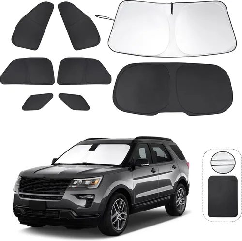 Miniatura 24 de TINGLU Parasoles para Ventanas para Mazda 3 2019-2026 Accesorios Coche Ventanas Laterales Completas Parabrisas Triangular Trasero Protector Solar