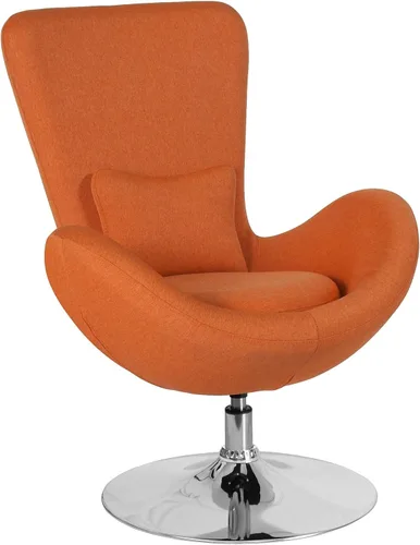Miniatura 32 de Flash Furniture Egg Series Grey LeatherSoft Silla de recepción lateral Gris Leathersoft