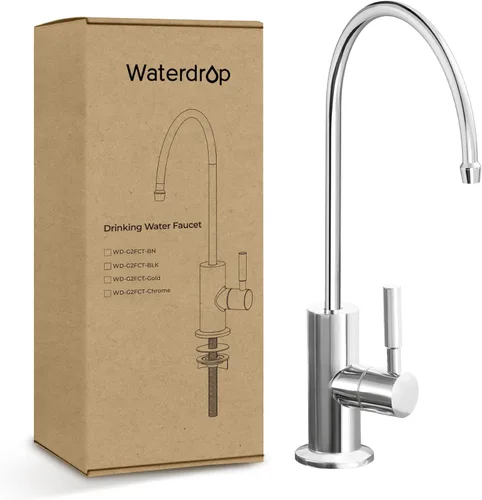 Miniatura 11 de Waterdrop Grifo de agua filtrada para fregadero de cocina, ósmosis inversa, acero inoxidable, negro