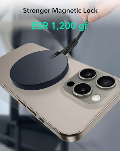 Miniatura 4 de ESR para cargador Magsafe, cargador inalámbrico de 15 W, cargador Magsafe para iPhone 17/16/15/14/13/12, AirPods 4/3/Pro/Pro 2, Galaxy S25