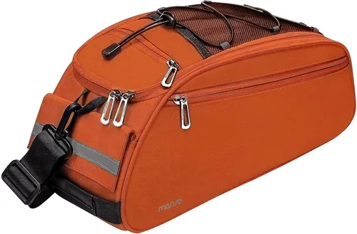 Miniatura 10 de MOSISO Bolsa de maletero para bicicleta, bolsa impermeable para asiento trasero de bicicleta, bolsa de almacenamiento para el sillín, bolsa