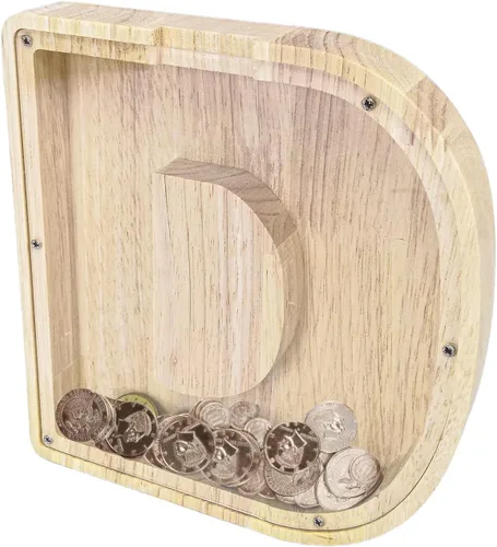 Miniatura 21 de FixtureDisplays® Alcancía de madera para gatos, alcancía de ahorro para niños, bonita moneda de recuerdo para niños y niñas, es un regalo único