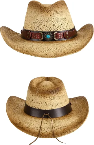 Miniatura 15 de Sombrero vaquero de paja con banda decorada, para disfraces de niños, de Simplicity