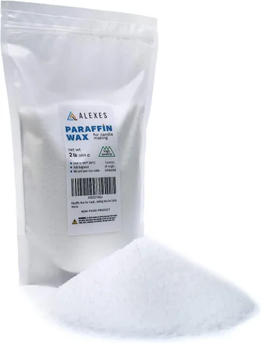 ALEXES Cera de parafina para hacer velas, cera granulada de 2 libras, cera para hacer velas para manualidades, cera de parafina para manualidades,