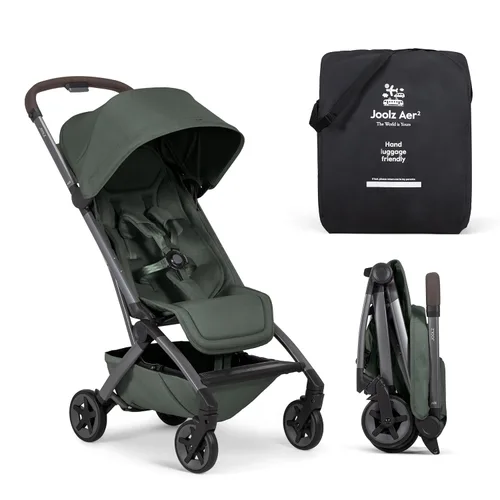 Miniatura 9 de Joolz Aer2 - Cochecito de viaje ligero para bebés y niños pequeños, cochecito plegable ultracompacto con una sola mano, asiento reclinable, toldo