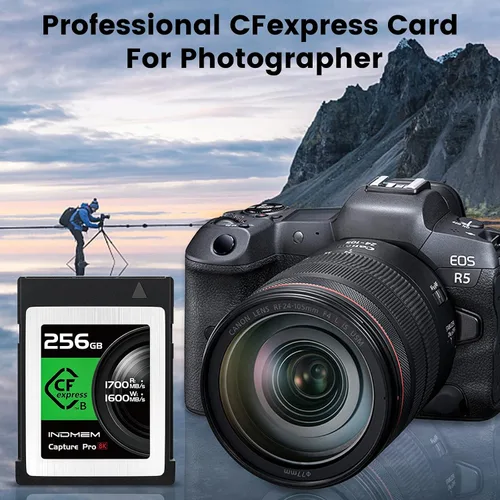 Miniatura 7 de Tarjeta de memoria CFexpress tipo B de 256 GB, grabación de video 4K/8K sin procesar, lectura de hasta 1700 MB/s, escritura de 1600 MB/s, compatible
