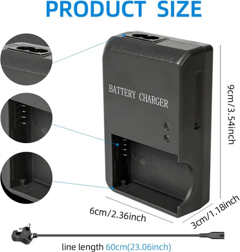 Miniatura 4 de Cargador de batería NB-7L CB-2LZ - Compatible con Canon PowerShot G10, G11, G12, SX30