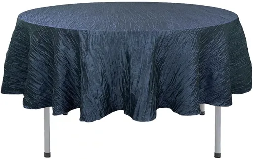 Miniatura 9 de Your Chair Covers - Mantel redondo de tafetán arrugado de 132 pulgadas - Mantel de comedor color champán, brillante aplastado para bodas, fiestas
