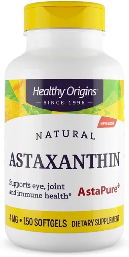 Healthy Origins Astaxanthin (AstaPure) 0.000141 oz, 150 softgels