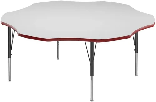 Miniatura 63 de Correll - Mesa rectangular de 24 x 36 pulgadas, mesa de actividades superior de borrado en seco, altura ajustable (19 a 29), laminado de alta