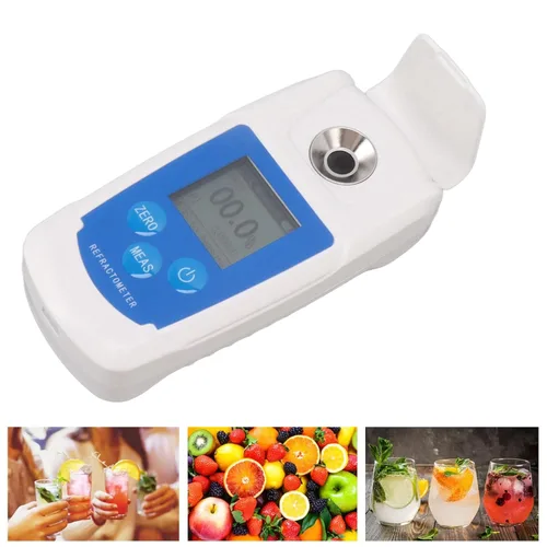 Miniatura 7 de lyrlody Refractómetro digital Brix, probador de contenido de azúcar alta precisión con compensación automática de temperatura para bebidas