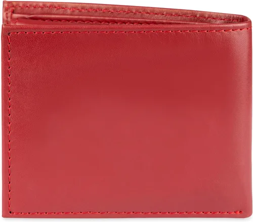 Miniatura 10 de Tommy Hilfiger Cartera de piel auténtica para hombre con ventana de identificación y múltiples ranuras para tarjetas