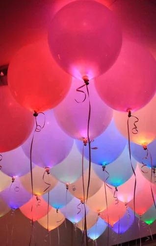 Miniatura 2 de PMU Kit de iluminación para globos (4) luces de globo con control remoto para globos de látex de 16 a 36 pulgadas, 16 combinaciones