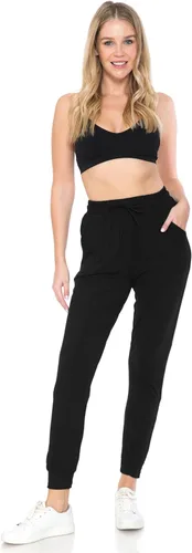 Miniatura 4 de Leggings Depot - Pantalones deportivos de calce relajado para mujer, con bolsillos y puños, ideales para yoga y entrenamiento