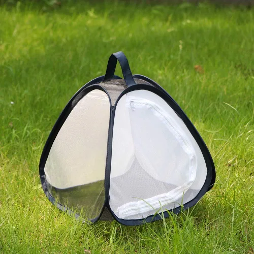 Miniatura 2 de RESTCLOUD Mini hábitat de mariposa, jaula de malla para insectos, terrario de insectos emergentes de 11 x 11 pulgadas de alto