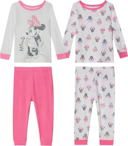 Disney Pijama de algodón ajustado de Minnie Mouse para bebé niña