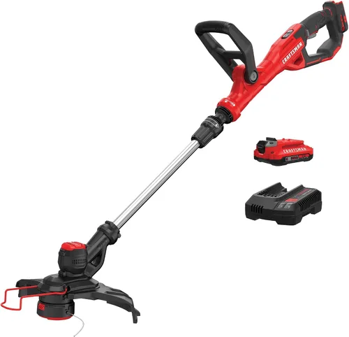Miniatura 10 de CRAFTSMAN V20 RP Recortadora de Césped Inalámbrica, Sin Escobillas, Batería de 5.0Ah y Cargador Incluidos (CMCST930P1)