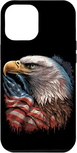 Miniatura 24 de Funda patriótica para iPhone 11 Pro Max con ojos de águila calva americana