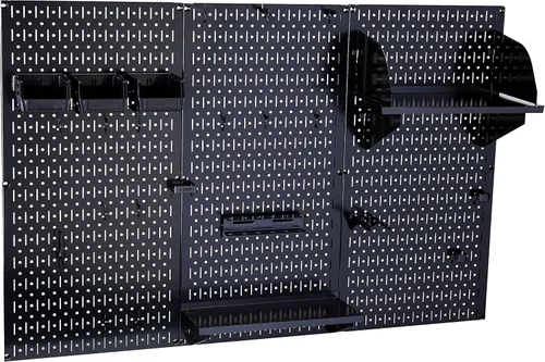 Miniatura 2 de Organizador de tablero de clavijas Wall Control Metal Pegboard Kit de almacenamiento de herramientas con accesorios