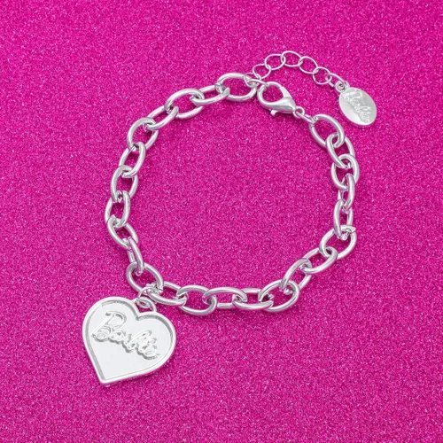 Miniatura 3 de Barbie Pulsera de corazón grueso - Plata, Zinc, No es una piedra preciosa
