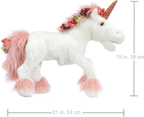 Miniatura 6 de Folkmanis Unicornio, blanco, rosa