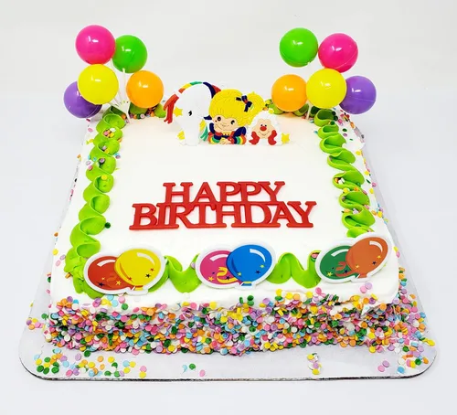 Miniatura 4 de Rainbow Brite and Friends - Juego de decoración para pastel de cumpleaños (diseño único)