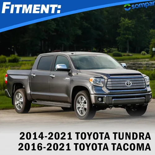 Miniatura 2 de Osompar Manija de cierre con llave para puerta trasera compatible con Toyota Tundra 2014-2021 Toyota Tacoma 2016-2021 con cámara trasera, textura