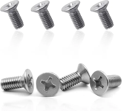 4 unidades de retención de disco de freno de rotor de tornillo 93600-06014-0H - Compatible con modelos Honda, Acura, Volkswagen, Audi, Hyundai y 4