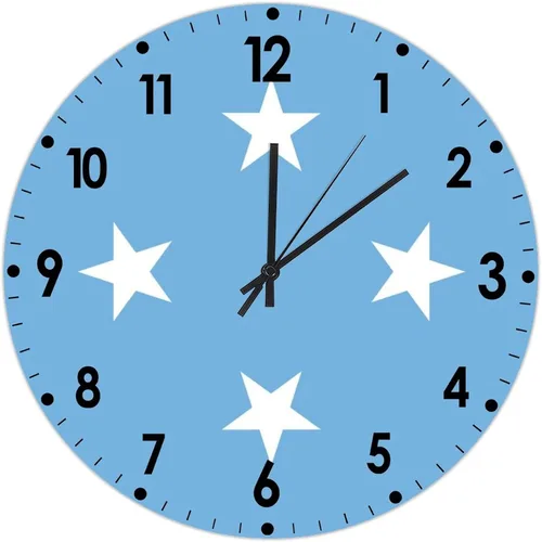 Miniatura 65 de Cheyan Reloj de pared con bandera de Canadá de 12 pulgadas, silencioso, sin tictac, de PVC, funciona con pilas, reloj redondo decorativo, regalo