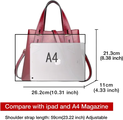 Miniatura 5 de LAORENTOU Monederos de cuero de vaca y bolso pequeño para mujer, bolso de mano para mujer, bolso de hombro para el día de la madre Designer