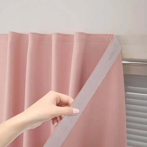 Miniatura 10 de Cortinas opacas portátiles y autoadhesivas para dormitorio y cocina, fáciles de instalar, cortinas térmicas para ventana para oscurecimiento