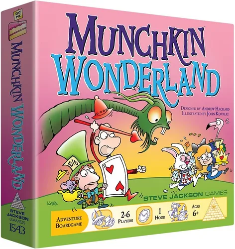 Munchkin Wonderland - Juego de mesa familiar y de cartas, para adultos y niños, aventura de fantasía, a partir de 6 años, para 2 a 6 jugadores,