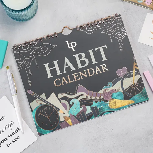 Miniatura 5 de Calendario de hábitos de leyenda para rastrear hábitos diarios, rastreador motivacional para rastrear hábitos atómicos, 2 años, sin fecha, 10 x 8
