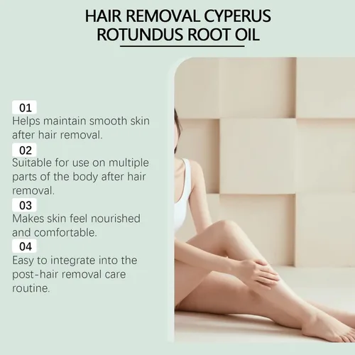 Miniatura 6 de Renovia Cyperus Rotundus Oil, aceite Cyperus Rotundus para depilación, profundamente hidratante y encogimiento de poros para mujeres y hombres, 2.02
