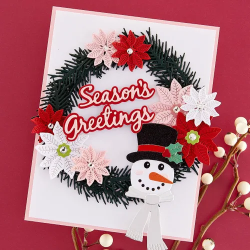Miniatura 5 de Spellbinders Suzanne Hue - Troqueles grabados para coronas navideñas S6-219