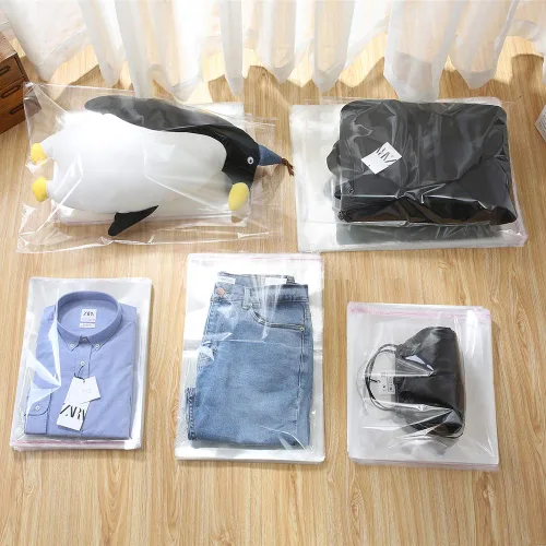 Miniatura 7 de 200 paquetes de 12" x 12" Bolsas gruesas transparentes resellables de celofán con sello autoadhesivo, bolsas de polietileno para embalaje