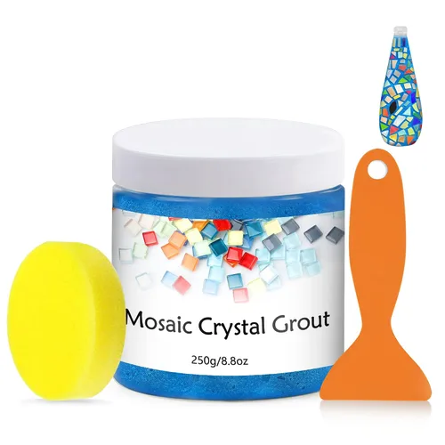 Miniatura 11 de Lechada de mosaico de cristal, herramientas de azulejos de mosaico, accesorios de azulejos de mosaico – Esencial para el empastado hecho a mano