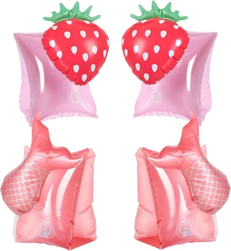 Miniatura 11 de 2 Pack Arm Floaties for Kids - Cute Cartoon Inflatable Pool Arm Floaties Swim Rings, PVC Arm Bands Floater Sleeves for Toddlers Children 3-5-6-12