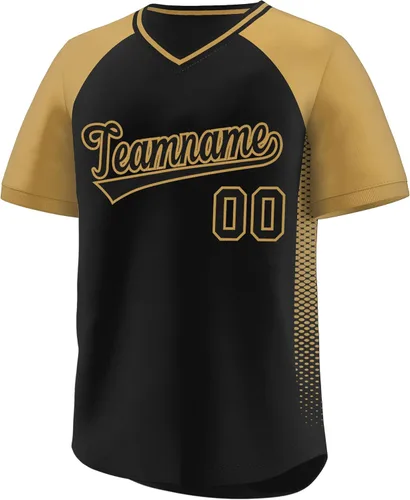 Miniatura 16 de Camiseta de béisbol personalizada con cuello en V para hombres, mujeres y jóvenes, camisetas de béisbol personalizadas con costuras o estampadas