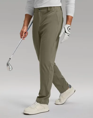 Miniatura 2 de Soothfeel Pantalones de golf para hombre con 5 bolsillos, ajustados, elásticos, casuales, de viaje, pantalones de trabajo para hombre