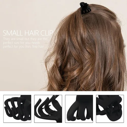 Miniatura 15 de 9 pinzas para el pelo de pulpo de 1.6 in, medianas y pequeñas, pinzas para el cabello ámbar Aceessories antideslizantes, agarres fuertes