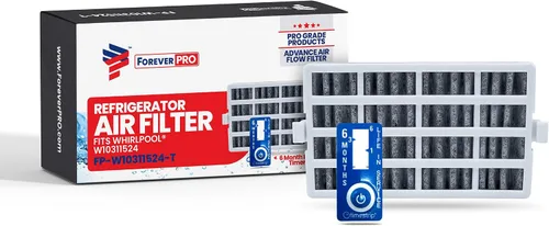 ForeverPRO W10311524 Conjunto de filtro de aire con temporizador recordatorio para refrigerador Whirlpool 2319308 AIR1 W10315189 W10335147