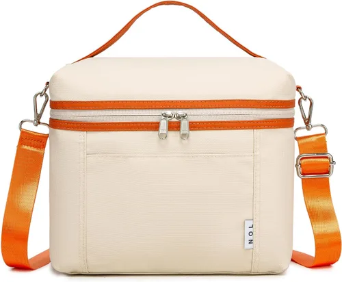 Miniatura 57 de NOL Natural Organic Lifestyle - Loncheras aisladas para mujer, bolsa enfriadora, ligera, de nailon, impermeable, para el trabajo