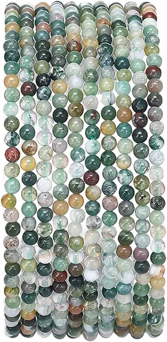 Miniatura 85 de BEADIA Cuentas redondas de piedra natural de jade de amazonita semipreciosas sueltas para hacer joyas 6MM 61PCS Amazonita Jade