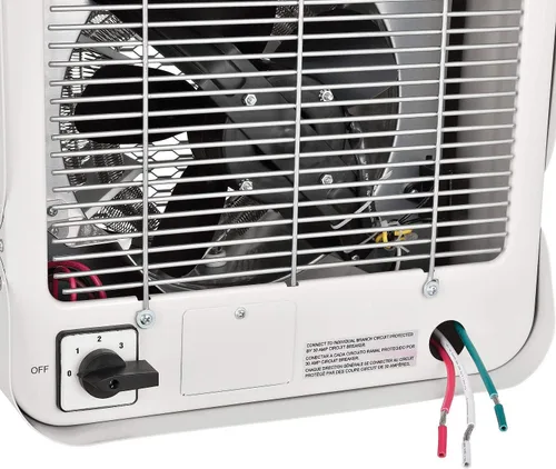 Miniatura 4 de Global Industrial Calentador eléctrico de unidad de garaje con termostato, Multt-Watt 1881-5000W, 240V-208V, acabado de capa epoxi gris, montaje