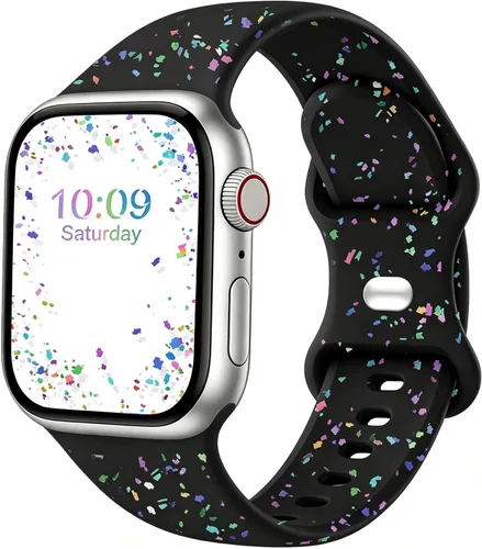 Miniatura 17 de Correas deportivas compatibles con Apple Watch de 38mm 40mm 41mm 42mm 44mm 45mm 46mm 49mm, p/mujer y hombre, correa de silicona para iWatch Series