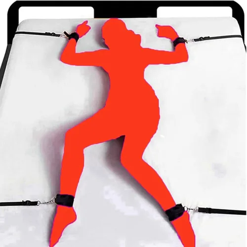 Lazos sexuales para tobillos y muñecas para mujeres, restricciones de cama, correas sexuales ajustables, bandas de resistencia sexual para mujeres,