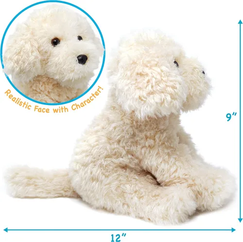 Miniatura 2 de TigerHart Luka The Labradoodle - Peluche de Animal de Peluche Perro Labradoodle de 12 pulgadas